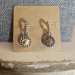 Brighton Earrings, Two-toned, Reversible Dangle Earrings